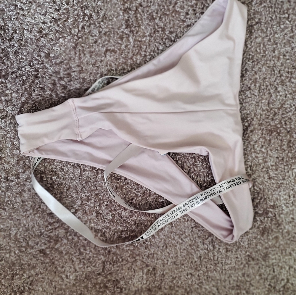 House of Cb Miyako Pink Color Thong Bikini Bottoms Medium - Picture 5 of 8